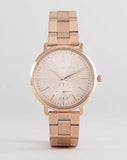 Buy Shop Michael Kors Jaryn Quartz Rose Gold Dial Rose Gold Steel Strap Watch For Women - MK3501 USA Online