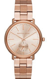 Buy Shop Michael Kors Jaryn Quartz Rose Gold Dial Rose Gold Steel Strap Watch For Women - MK3501 USA Online