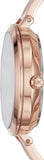 Buy Shop Michael Kors Jaryn Quartz Rose Gold Dial Rose Gold Steel Strap Watch For Women - MK3735 USA Online