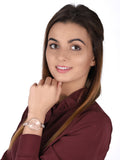 Buy Shop Michael Kors Jaryn Quartz Rose Gold Dial Rose Gold Steel Strap Watch For Women - MK3785 USA Online