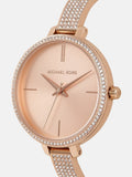Buy Shop Michael Kors Jaryn Quartz Rose Gold Dial Rose Gold Steel Strap Watch For Women - MK3785 USA Online