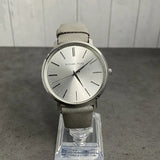 Buy Shop Michael Kors Jaryn Quartz Silver Dial Grey Leather Strap Watch For Women - MK2470 USA Online