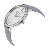Buy Shop Michael Kors Jaryn Quartz Silver Dial Grey Leather Strap Watch For Women - MK2470 USA Online