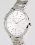 Buy Shop Michael Kors Jaryn Quartz Silver Dial Silver Steel Strap Watch For Women - MK3499 USA Online