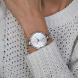 Buy Shop Michael Kors Jaryn Quartz Silver Dial Silver Steel Strap Watch For Women - MK3783 USA Online