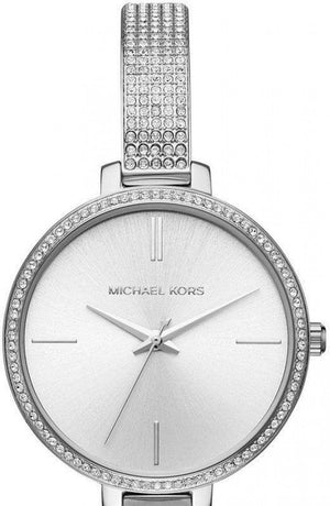 Buy Shop Michael Kors Jaryn Quartz Silver Dial Silver Steel Strap Watch For Women - MK3783 USA Online
