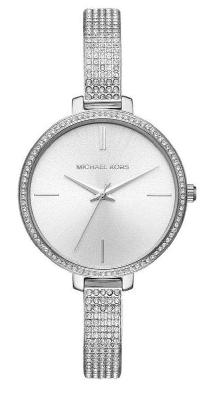 Buy Shop Michael Kors Jaryn Quartz Silver Dial Silver Steel Strap Watch For Women - MK3783 USA Online