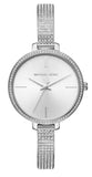 Buy Shop Michael Kors Jaryn Quartz Silver Dial Silver Steel Strap Watch For Women - MK3783 USA Online