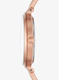 Buy Shop Michael Kors Jaryn Rose Gold Dial Rose Gold Steel Strap Watch For Women - MK3547 USA Online