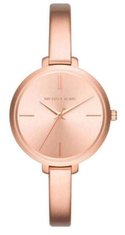 Buy Shop Michael Kors Jaryn Rose Gold Dial Rose Gold Steel Strap Watch For Women - MK3547 USA Online