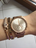 Buy Shop Michael Kors Jaryn Rose Gold Dial Rose Gold Steel Strap Watch for Women - MK3621 USA Online