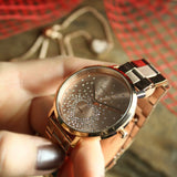 Buy Shop Michael Kors Jaryn Rose Gold Dial Rose Gold Steel Strap Watch for Women - MK3621 USA Online