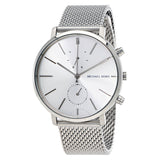 Buy Shop Michael Kors Jaryn Silver Dial Silver Mesh Bracelet Watch for Men - MK8541 USA Online