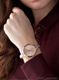 Buy Shop Michael Kors Jaryn Analog Gold Dial Pink Steel Strap Watch For Women - MK4343 USA Online