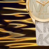 Buy Shop Michael Kors Jaycie Quartz Gold Dial White Leather Strap Watch for Women - MK2861 USA Online