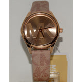 Buy Shop Michael Kors Jaycie Quartz Rose Gold Dial Pink Leather Strap Watch for Women - MK2879 USA Online