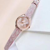 Buy Shop Michael Kors Jaycie Quartz Rose Gold Dial Pink Leather Strap Watch for Women - MK2879 USA Online