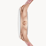 Buy Shop Michael Kors Jaycie Quartz Rose Gold Dial Pink Leather Strap Watch for Women - MK2879 USA Online