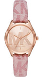 Buy Shop Michael Kors Jaycie Quartz Rose Gold Dial Pink Leather Strap Watch for Women - MK2879 USA Online