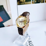 Buy Shop Michael Kors Jaycie Three Hand Gold Dial Brown Leather Strap Watch for Women - MK2862 USA Online