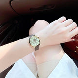 Buy Shop Michael Kors Jaycie Three Hand Gold Dial Brown Leather Strap Watch for Women - MK2862 USA Online