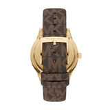 Buy Shop Michael Kors Jaycie Three Hand Gold Dial Brown Leather Strap Watch for Women - MK2862 USA Online
