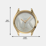Buy Shop Michael Kors Jaycie Three Hand Gold Dial Brown Leather Strap Watch for Women - MK2862 USA Online