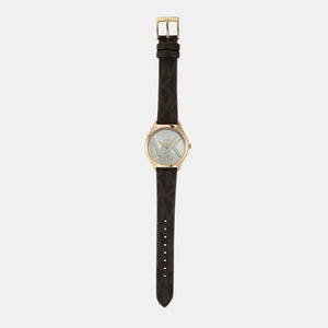 Buy Shop Michael Kors Jaycie Three Hand Gold Dial Brown Leather Strap Watch for Women - MK2862 USA Online