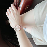 Buy Shop Michael Kors Jayne Three Hand Rose Gold Dial Pink Leather Strap Watch For Women - MK7130 USA Online