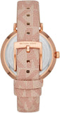 Buy Shop Michael Kors Jayne Three Hand Rose Gold Dial Pink Leather Strap Watch For Women - MK7130 USA Online