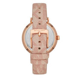 Buy Shop Michael Kors Jayne Three Hand Rose Gold Dial Pink Leather Strap Watch For Women - MK7130 USA Online