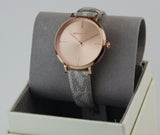 Buy Shop Michael Kors Jayne Three Hand Rose Gold Dial White Leather Strap Watch For Women - MK7128 USA Online