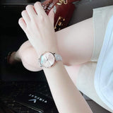 Buy Shop Michael Kors Jayne Three Hand Rose Gold Dial White Leather Strap Watch For Women - MK7128 USA Online