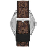 Buy Shop Michael Kors Jessa Multifunction Silver Dial Brown Leather Strap Watch For Women - MK7205 USA Online