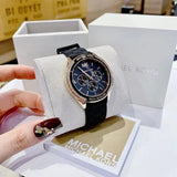 Buy Shop Michael Kors Jessa Quartz Black Dial Black Silicone Strap Watch For Women - MK7266 USA Online