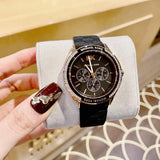 Buy Shop Michael Kors Jessa Quartz Black Dial Black Silicone Strap Watch For Women - MK7266 USA Online