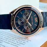 Buy Shop Michael Kors Jessa Quartz Black Dial Black Silicone Strap Watch For Women - MK7266 USA Online