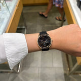 Buy Shop Michael Kors Jessa Quartz Black Dial Black Silicone Strap Watch For Women - MK7266 USA Online