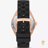Buy Shop Michael Kors Jessa Quartz Black Dial Black Silicone Strap Watch For Women - MK7266 USA Online