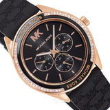 Buy Shop Michael Kors Jessa Quartz Black Dial Black Silicone Strap Watch For Women - MK7266 USA Online