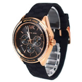 Buy Shop Michael Kors Jessa Quartz Black Dial Black Silicone Strap Watch For Women - MK7266 USA Online