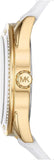 Buy Shop Michael Kors Jessa Quartz Gold Dial White Silicone Strap Watch For Women - MK7267 USA Online