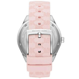 Buy Shop Michael Kors Jessa Quartz Silver Dial Pink Silicone Strap Watch For Women - MK7268 USA Online