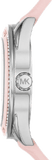 Buy Shop Michael Kors Jessa Quartz Silver Dial Pink Silicone Strap Watch For Women - MK7268 USA Online