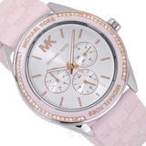Buy Shop Michael Kors Jessa Quartz Silver Dial Pink Silicone Strap Watch For Women - MK7268 USA Online