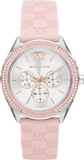 Buy Shop Michael Kors Jessa Quartz Silver Dial Pink Silicone Strap Watch For Women - MK7268 USA Online