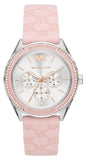 Buy Shop Michael Kors Jessa Quartz Silver Dial Pink Silicone Strap Watch For Women - MK7268 USA Online