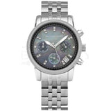 Buy Shop Michael Kors Jet Set Chronograph Blue Dial Silver Steel Strap Watch for Women - MK5021 USA Online