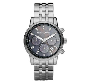 Buy Shop Michael Kors Jet Set Chronograph Blue Dial Silver Steel Strap Watch for Women - MK5021 USA Online