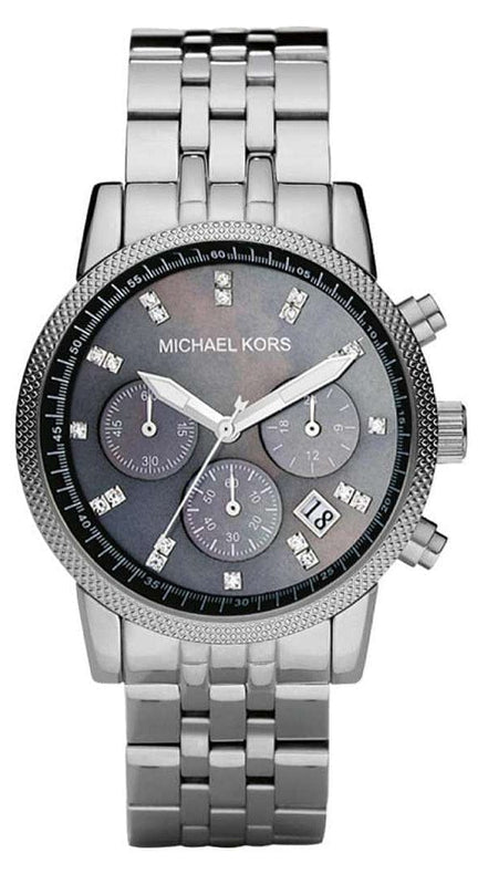 Buy Shop Michael Kors Jet Set Chronograph Blue Dial Silver Steel Strap Watch for Women - MK5021 USA Online